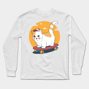 Cat Skating Long Sleeve T-Shirt